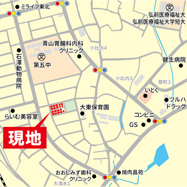 石岡ハウス 地図（共通）