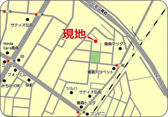 メゾンプロシード 地図（共通）