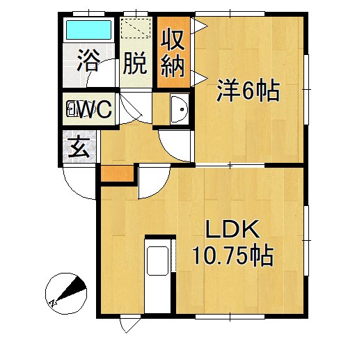 サンスコーレ清原Ｂ 間取り