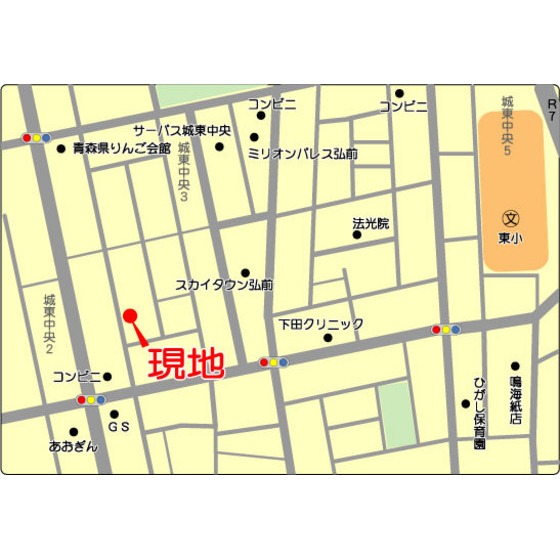 コーポファミリア 地図（共通）