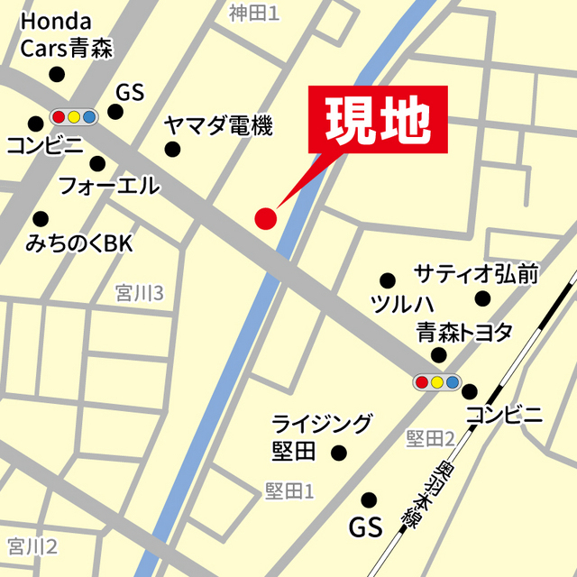 コーポ鷹揚 地図（共通）