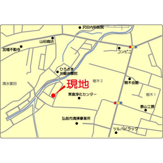 樹木２丁目菅原貸家 地図（共通）