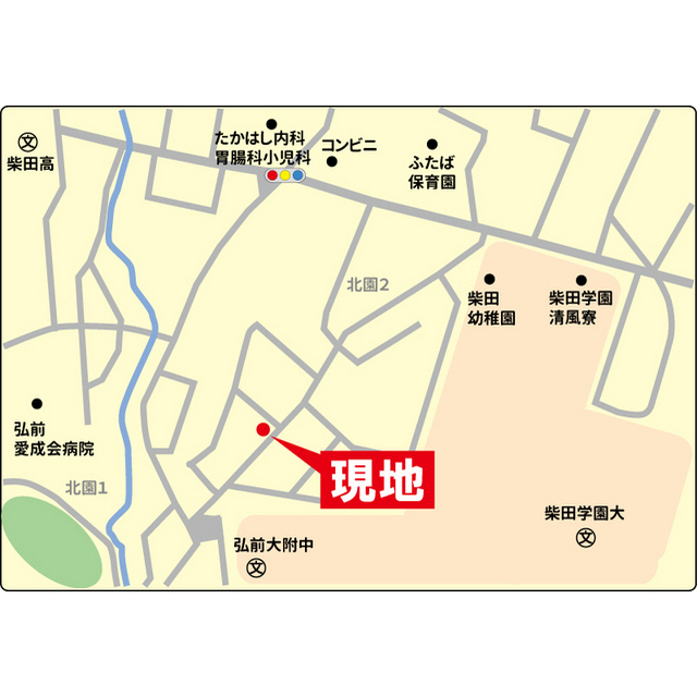 ベルクレール北園 地図（共通）