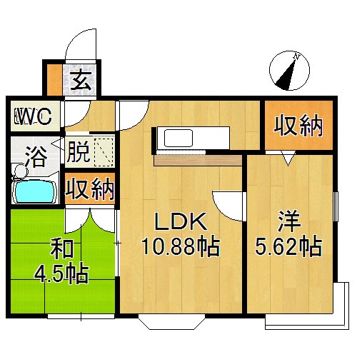プロミネント弘前 間取り