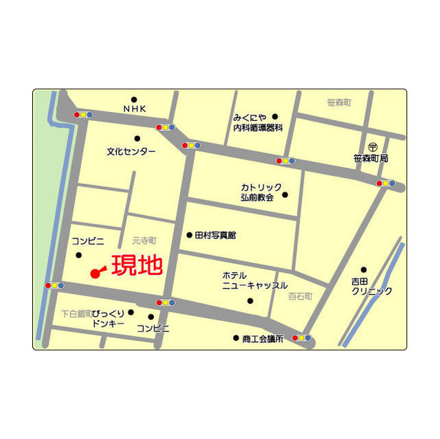 ライオンズマンション弘前公園 地図（共通）