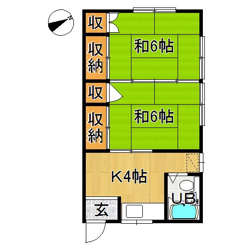 鎌田アパート 間取り