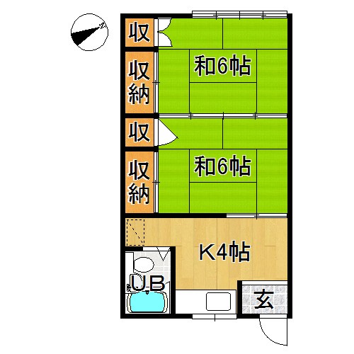 鎌田アパート 間取り