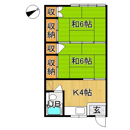 鎌田アパート 間取り
