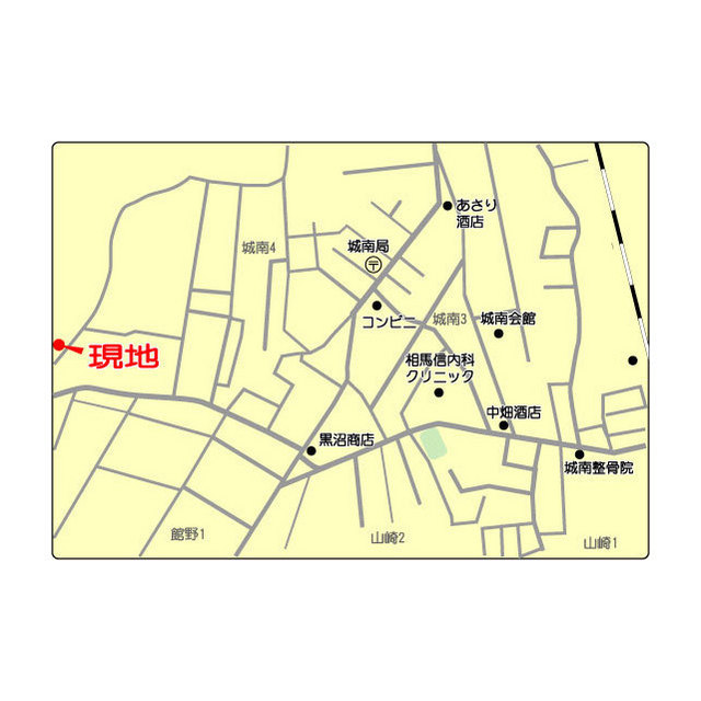 コーポサンテラスＢ 地図（共通）