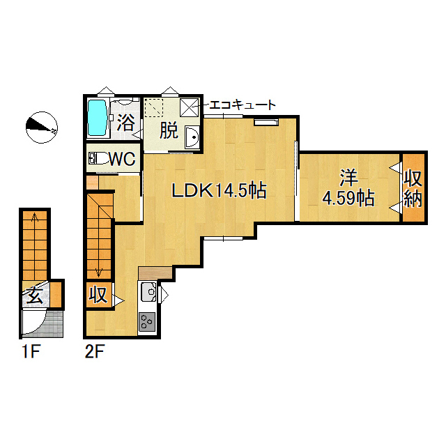 Ｔ．Ｔ．ＨＯＵＳＥ　雪 間取り