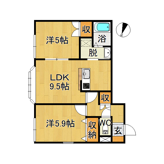 メゾン末広Ｂ 間取り