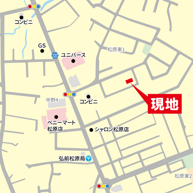 メゾン　Ｙ・Ｋ１ 地図（共通）