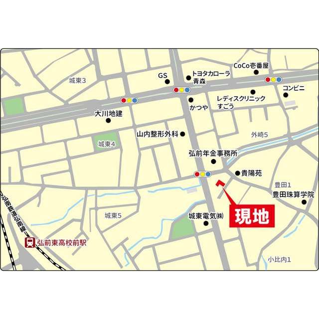 メゾン１１２１ 地図（共通）