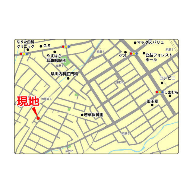 シティハイム松原 地図（共通）