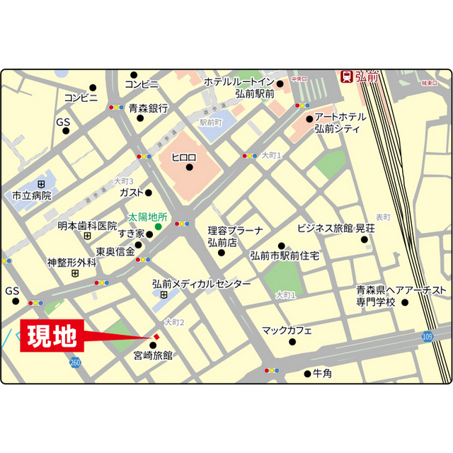 宮崎アパート 地図（共通）