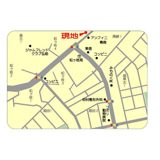 メゾネットプラネット 地図（共通）