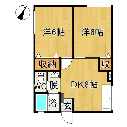 シティハイムエスポワールⅠ 間取り