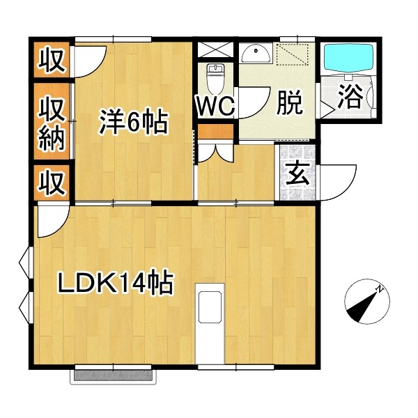 ホワイトハウスⅠ 間取り