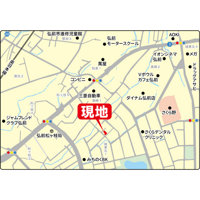 ハイツＲ＆Ｙ 地図（共通）