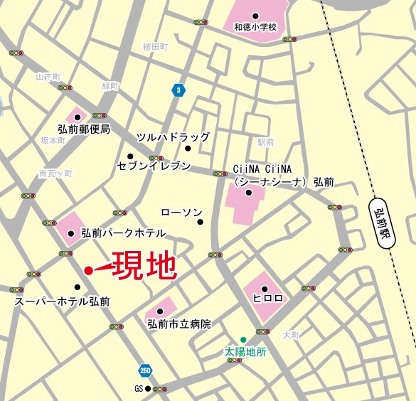 土手町店舗 地図（共通）