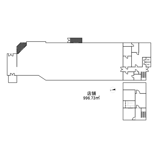 平賀駅前店舗 間取り