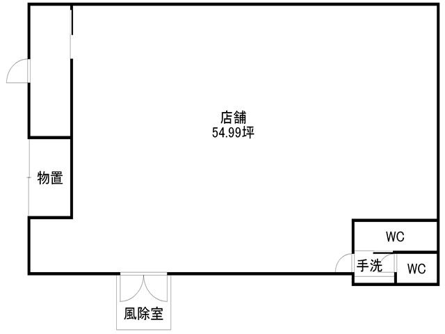 鶴ヶ坂村上店舗 間取り