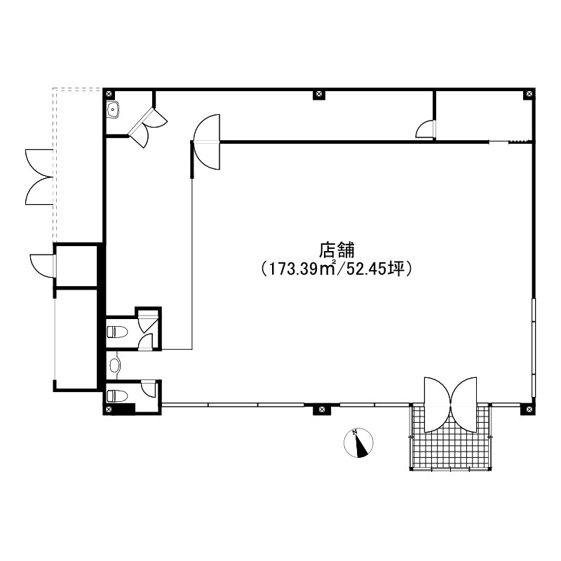樹木４丁目貸店舗 間取り