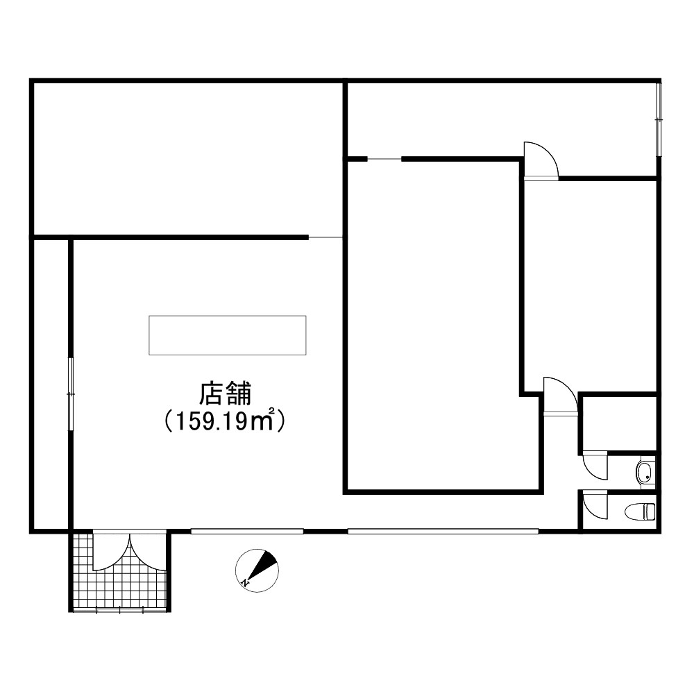 高崎貸店舗 間取り