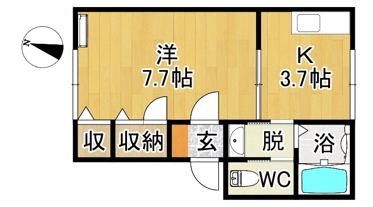 ステーションハイツ遠山 間取り