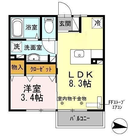 アヴェニール白銀A 間取り