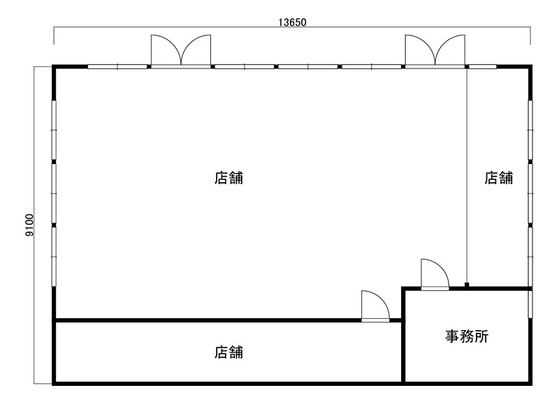 一ツ谷貸店舗 間取り