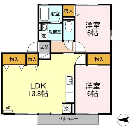 エメラルドシャトー 間取り