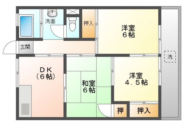 沖田コーポラス 間取り