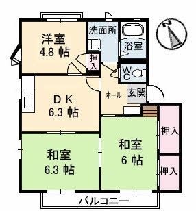ガーデンハイツA棟 間取り