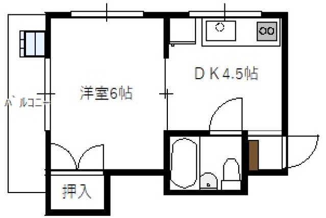 広島県広島市佐伯区楽々園４丁目6-22 間取り