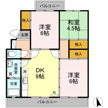ヴェルテ皆賀 間取り