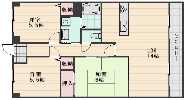 パークヒルズ天水 間取り
