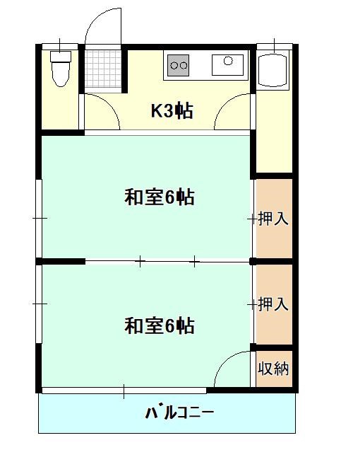 西本アパート 間取り
