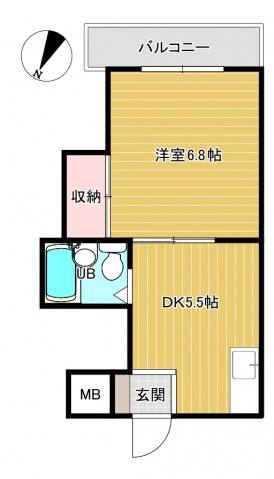 コーポカワモト  間取り