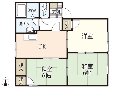 フレグランス妹背　C棟 間取り