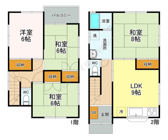 沖本貸家 間取り