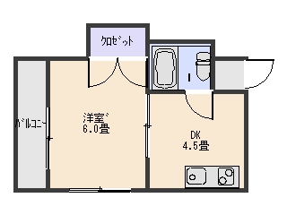 広島県広島市佐伯区楽々園４丁目6-22 間取り