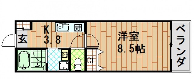 ＲＩＤＥＲＥ（リーデレ）廿日市 間取り