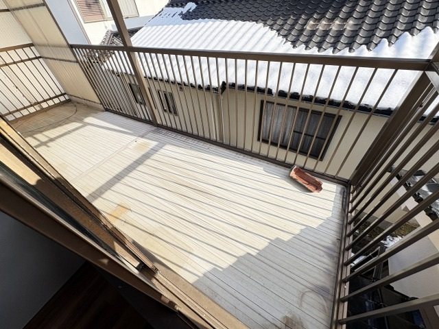 安佐町飯室戸建て ベランダ