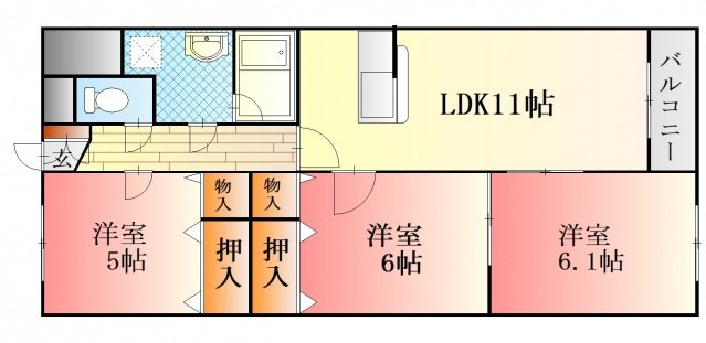 メゾンＴＡＫＥＤＡ 間取り