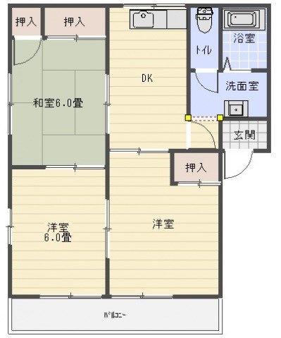 アセント美鈴園A棟  間取り