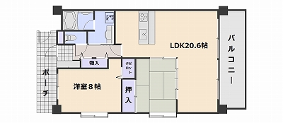 ロイヤルハイツ一茶苑 間取り