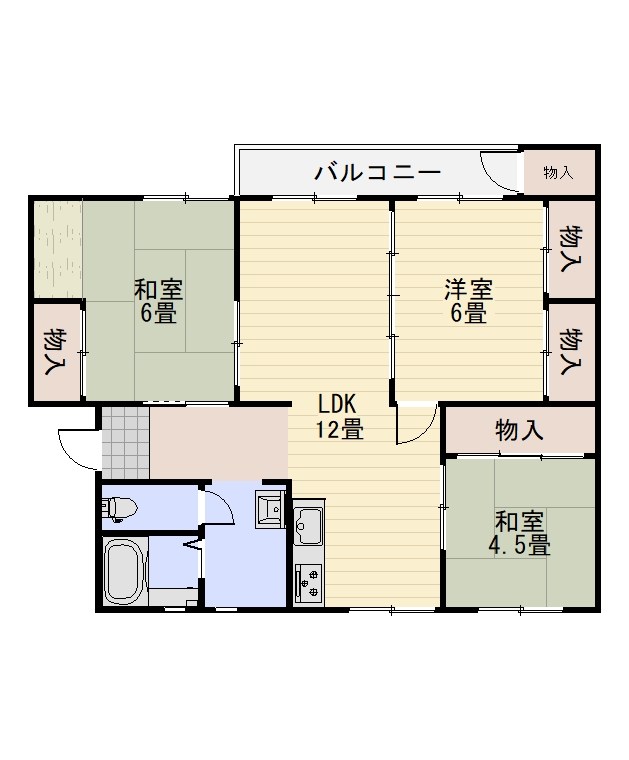 高陽ニュータウン第一分譲住宅B棟 間取り