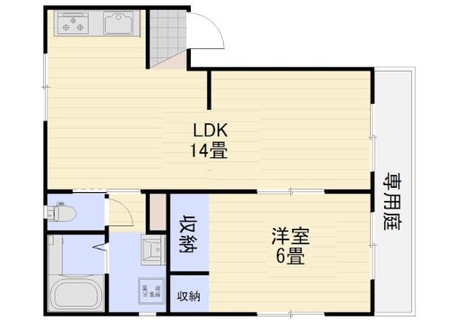 フレグランス笹口B棟 間取り