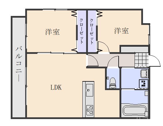 広島県広島市安佐南区山本９丁目 間取り